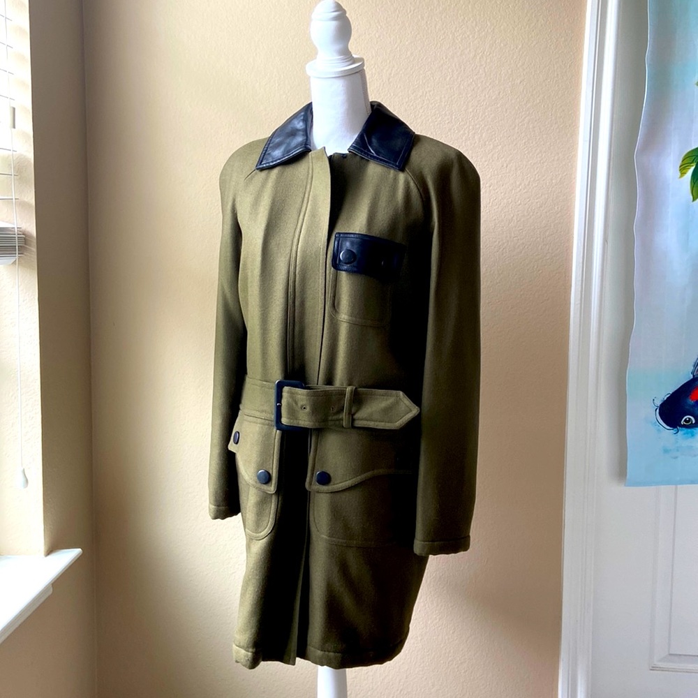 Longchamp olive coat